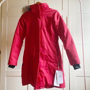 BNWT Women's Quartz Co. Red Kimberly Down Filled Coat